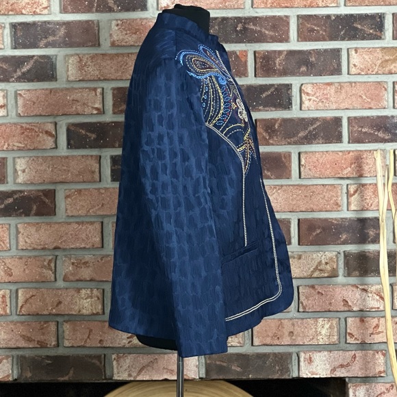 Alfred Dunner Embroidered Jacket - Picture 3 of 4